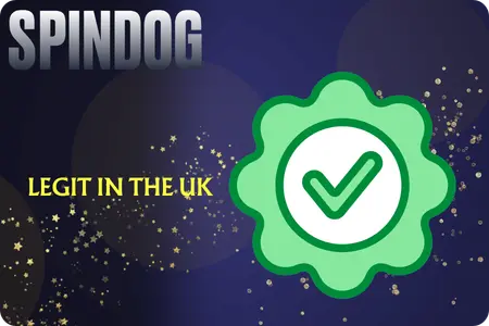 SpinDog legit in the UK with green verified checkmark